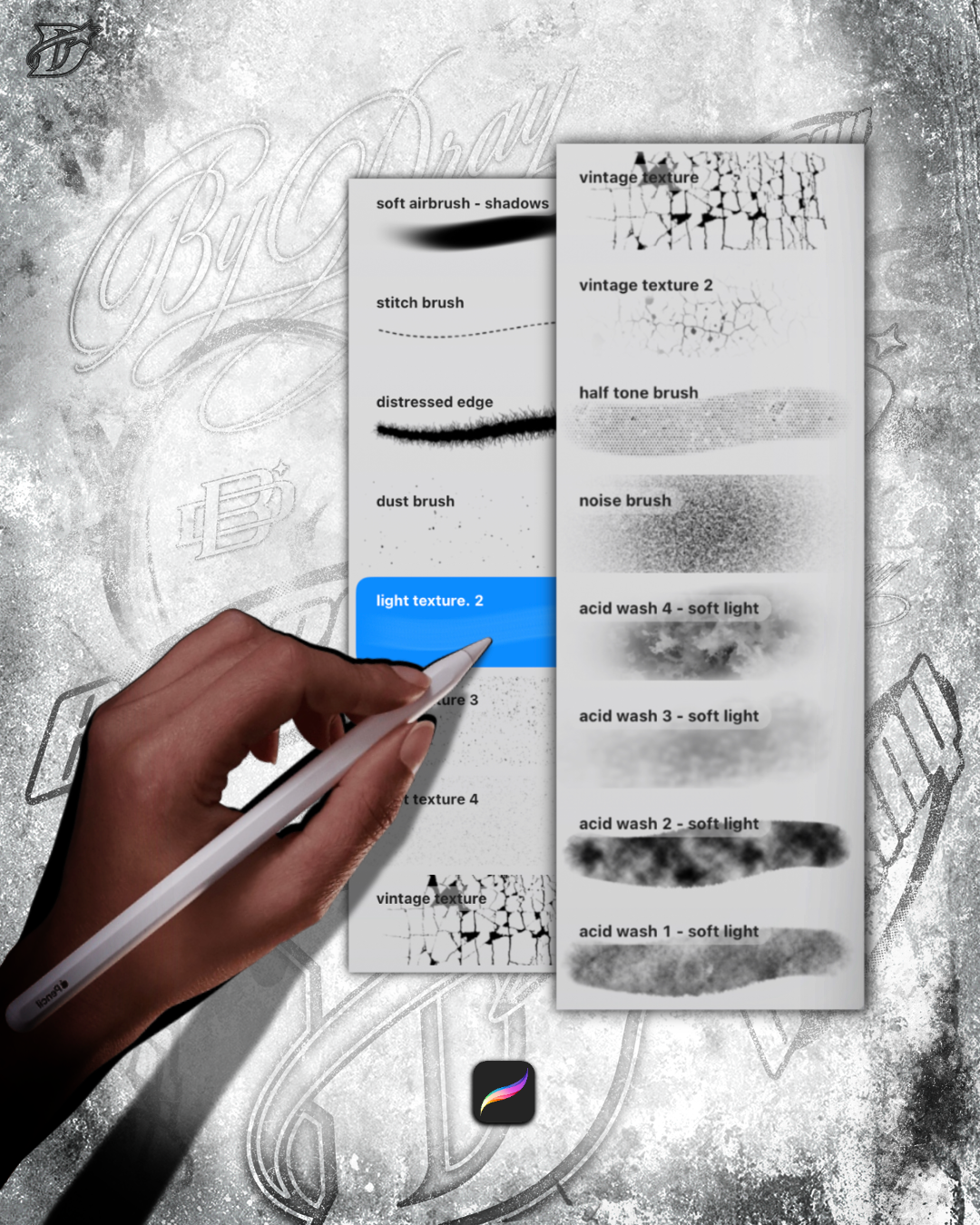Detail Procreate Brushes V2 | 15 brushes