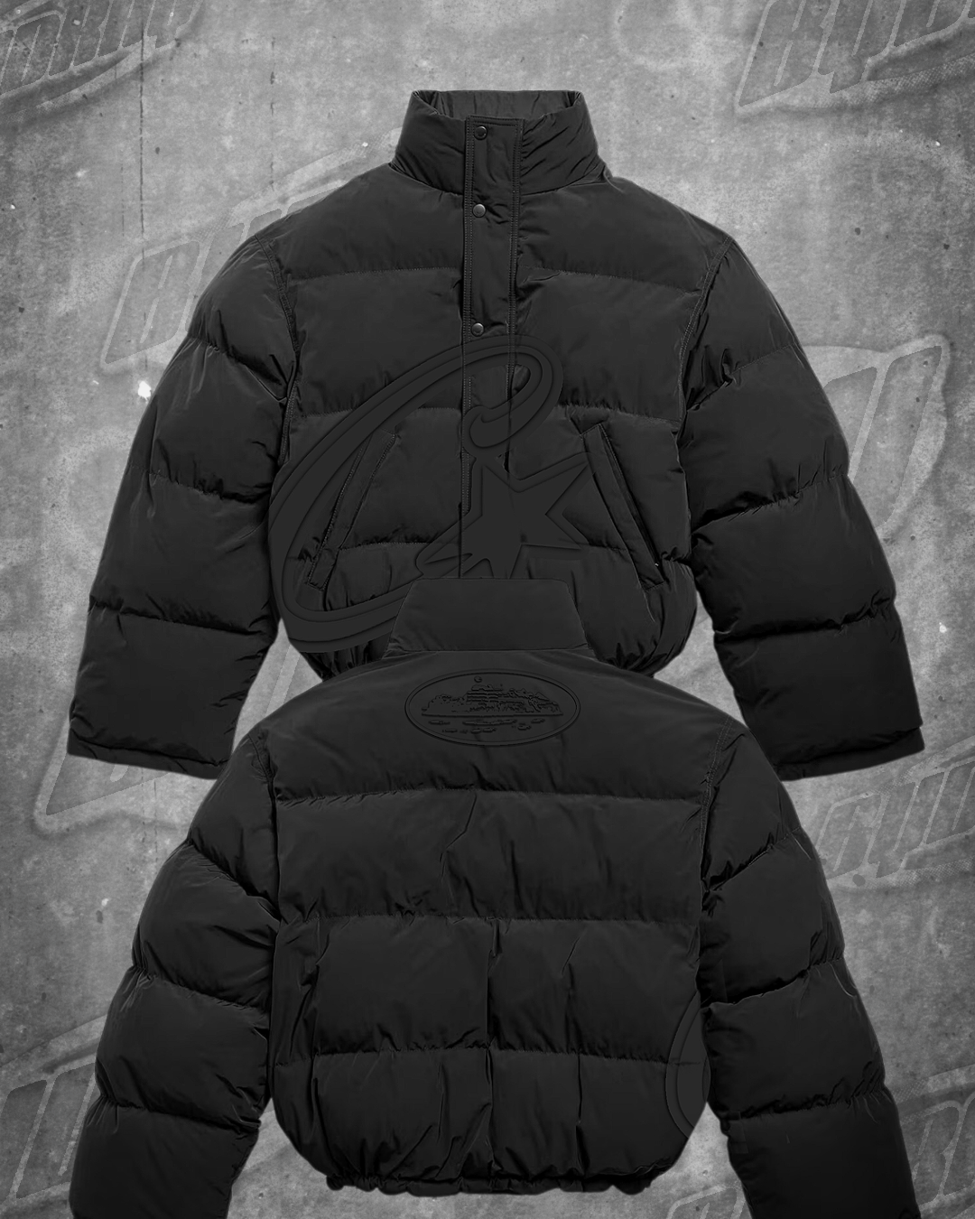 CROP PUFFER JACKET MOCKUP