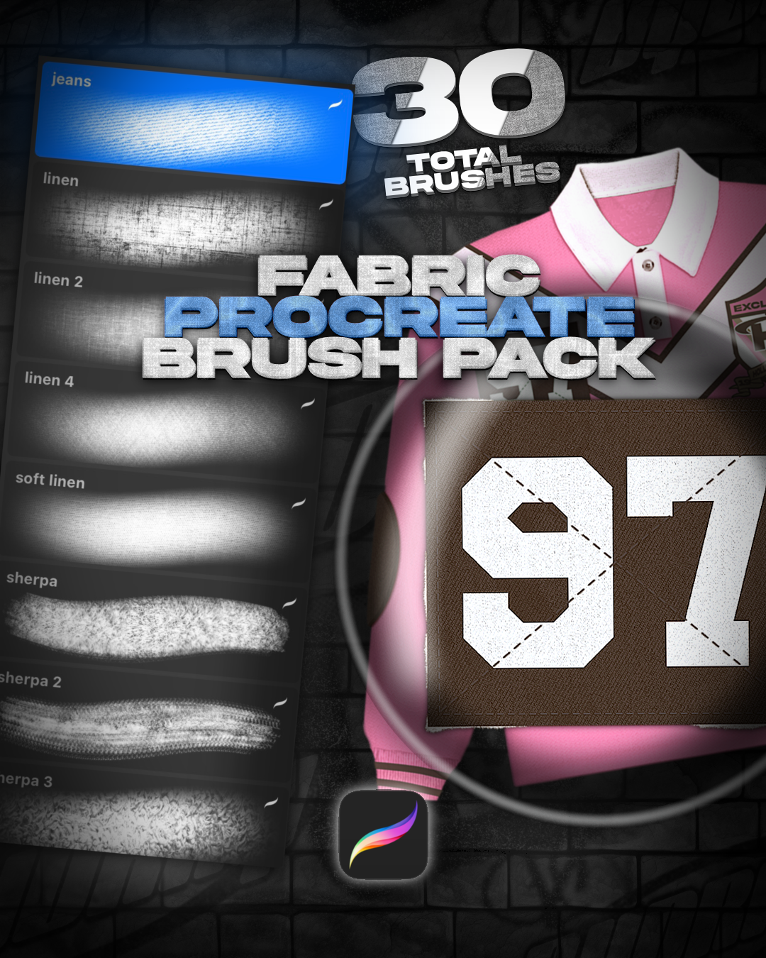 FABRIC PROCREATE BRUSHES