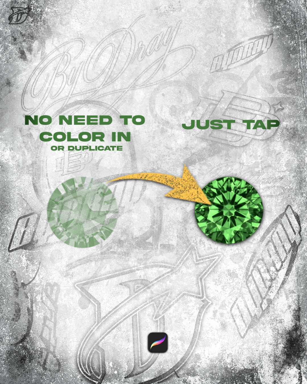 Rhinestone Procreate Brush Pack V2 | 90+ Brushes