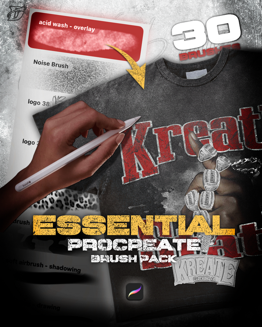 My Essential Procreate Brushes V2 | 30 brushes