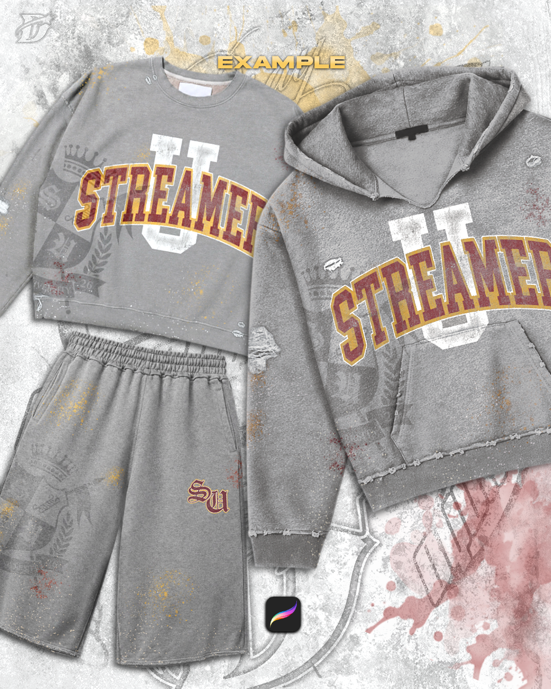 Vintage Hoodie Mockup
