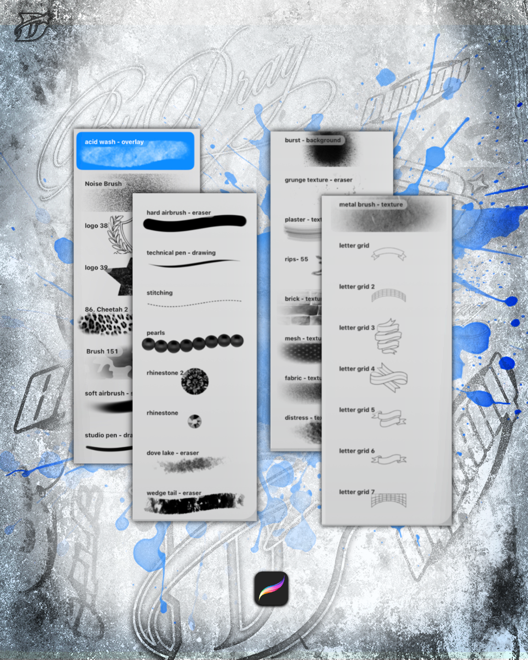 My Essential Procreate Brushes V2 | 30 brushes