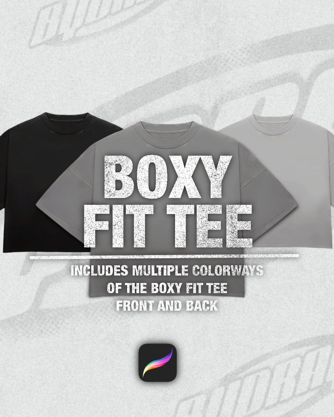 BOXY FIT TEE MOCKUP