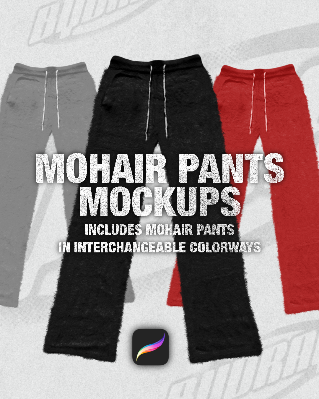 MOHAIR PANTS MOCKUP